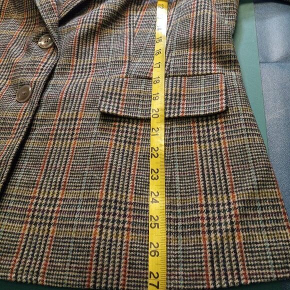 Chadwicks of Boston Womens 16 Blazer 54% Wool Houndstooth Long Sleeve - Picture 5 of 7